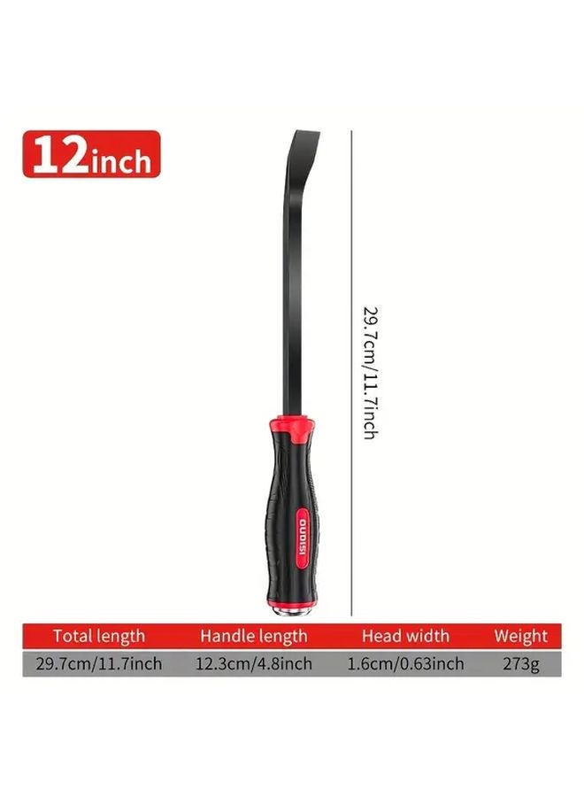 قضيب فولاذي 12 بوصة متين بمقبض مضاد للانزلاق من صلب CRV لفتح الإطارات - Image 1